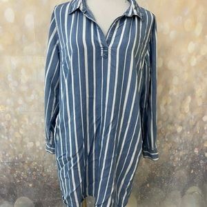 XL Velvet Heart Denim Dress